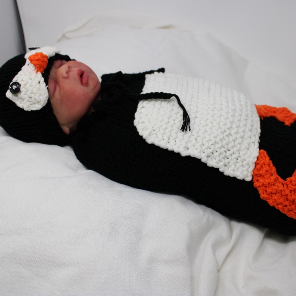 Penguin Newborn baby costume outfit set
